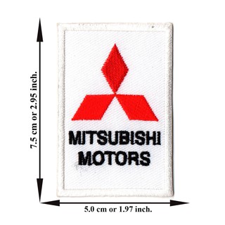 ตัดรีด ตัวรีดติดเสื้อ อาร์มปัก ติดเสื้อปัก ปักเสื้อ DIYลาย MITSUBISHI MOTORS