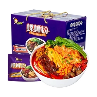 บะหมี่หอยหวานพริกเสฉวน (หลัวซือเฝิน) เผ็ดจัดจ้าน เส้นหนึบอร่อย เครื่องเยอะมาก ลังละ 10 แพ็ค 螺蛳粉300g-400g