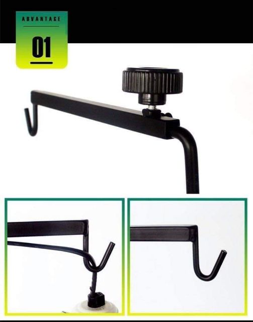 พร้อมส่ง​ ขาตั้งโคมไฟ UVA UVB สำหรับเต่าบก หรือสัตว์เลื้อยคลานอื่นๆ มี2ขนาด คุณภาพดีมาก - รูปที่ 2