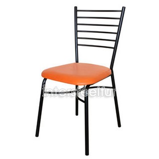 Inter Steel เก้าอี้กินข้าว ทำจากเหล็กใช้งานเอนกประสงค์ รุ่น CH333# สีดำ - ส่งทั่วไทย Diner chair