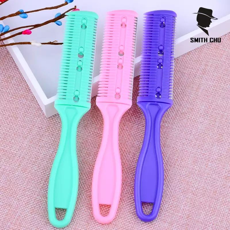 หวีซอยผม​ หวีสไลด์ผม​ 2 ใบมีด (หน้ากว้าง 3 ซม.) คละทรงด้าม - รูปที่ 3