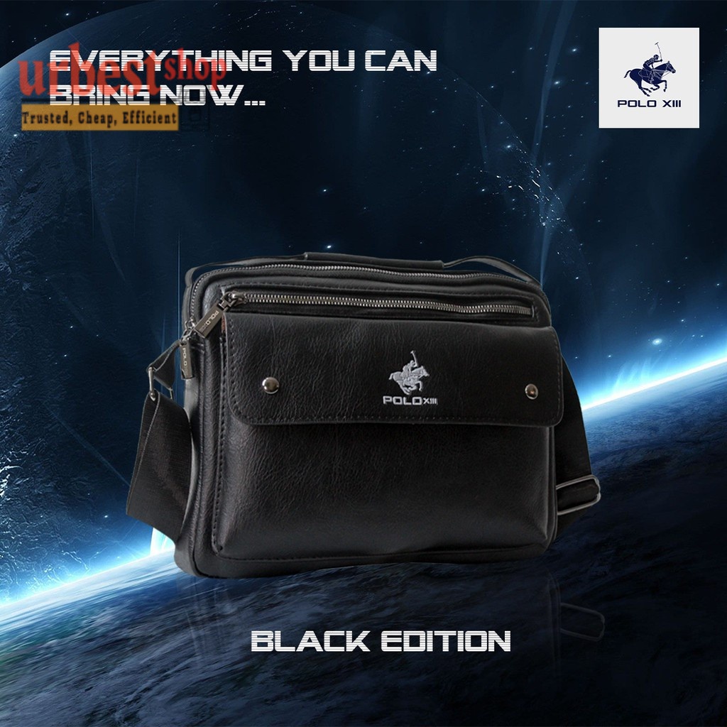 [Ibnuzul01]{SP13} [HOT ITEM COMING!!!] AUNTHENTIC GUININE PU LEATHER POLOXIII BIG SLING BAG