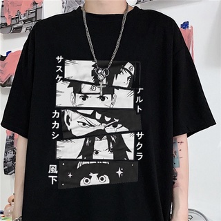 เสื้อยืดคอกลม พิมพ์ลายการ์ตูนนารูโตะ Uchiha Itachi สไตล์ญี่ปุ่น แฟชั่นฮาราจูกุ สําหรับผู้หญิง