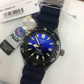 SEIKO PADI PROSPEX Automatic Diver 200m สีน้ำเงิน สายยางเรซิ่น รุ่น SPB071J1