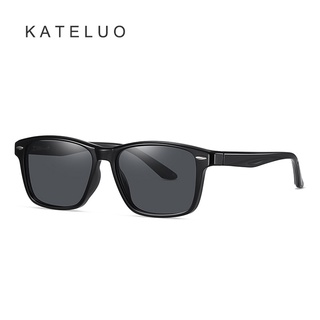 Kateluo แว่นตากันแดด เลนส์โพลาไรซ์ UV400 TR90 ไล่โทนสี สไตล์วินเทจ แฟชั่น สําหรับผู้ชาย ผู้หญิง เหมาะกับการขับขี่ กลางแจ้ง 3398