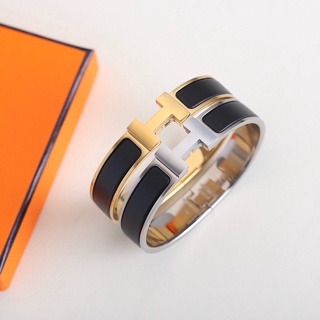 พรี​ Hermes clic สร้อยข้อมือเคลือบ Bracelet unisex size16/19