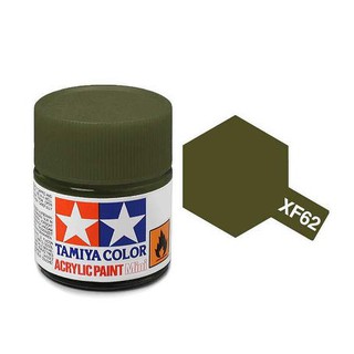 สีสูตรน้ำทามิย่า Tamiya Acrylic XF62 Olive Drab 10ml