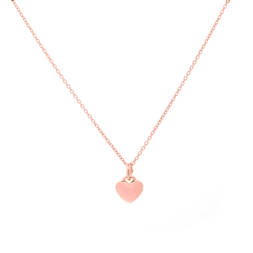 Jewellista สร้อยคอพร้อมจี้หัวใจ Angela เงินแท้ มี 3 สี ทองคำขาว ทอง14k โรสโกลด์