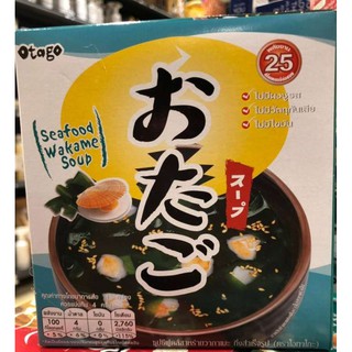 OTAGO Seafood Wakama Miso SOUP ( シーフードワカメ味噌汁) ซุปมิโซะทะเลผสมสาหร่าย 40 กรัม