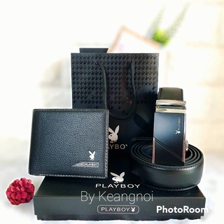 SET ของขวัญ ชุดใหญ่ กระเป๋าสตางค์ และ เข็มขัด หนังแท้  ของขวัญวันเกิด วันครบรอบ ในทุกโอกาส มี หูเข็มขัด และ การ์ดอวยพร