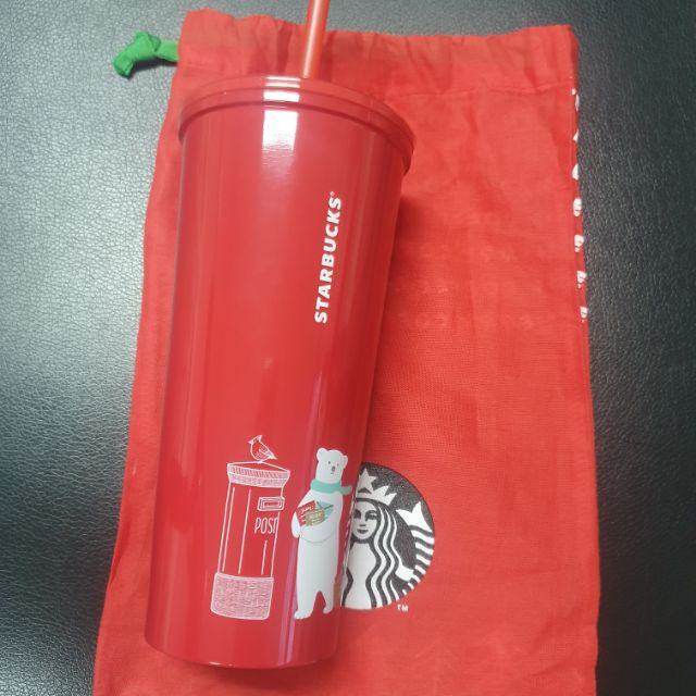 - Sold out - New แก้วสแตนเลส Starbucks พร้อมถุงผ้าสีแดง Christmas 2019 ของแท้ 100%
