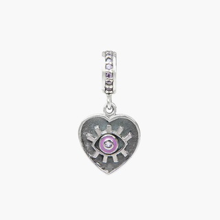 Moress Evil Eye Heart Bead บีทเงินแท้