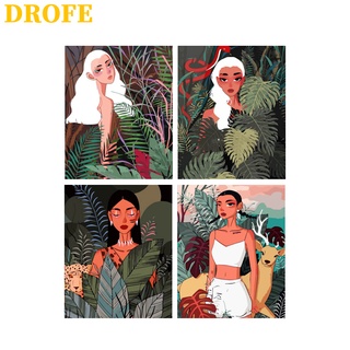 Drofe 【40X50 ซม.】~ ภาพวาดสีน้ํามันดิจิตอลสําหรับตกแต่งผนังบ้าน