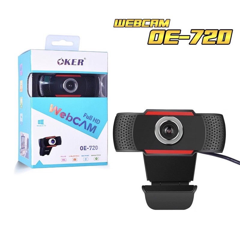 Oker กล้อง webcam OE-720  มีรับประกันร้าน 7 วัน มีปัญหาเปลี่ยนตัวใหม่ให้ค่ะ
