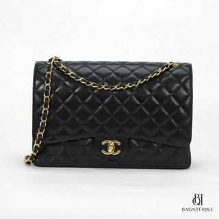 CHANEL CLASSIC 13_ BLACK CAVIAR GHW