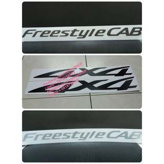 สติ๊กเกอร์แบบดั้งเดิมรถ มาสด้า คำว่า Freestyle CAB หรือ 4x4 ติดรถ mazda BT-50 sticker ติดรถ แต่งรถ BT50