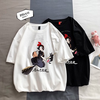 น่ารัก Totoro Harajuku T เสื้อผู้หญิง Ulzzang Miyazaki Hayao TShirt Studio Ghibli การ์ตูนตลกเสื้อยืด Kawaii Anime TOP TEE หญิง