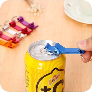 Home Portable Aluminum Alloy Keychain Bottle Opener / Mini Beverage Beer Can Opener with Key Ring