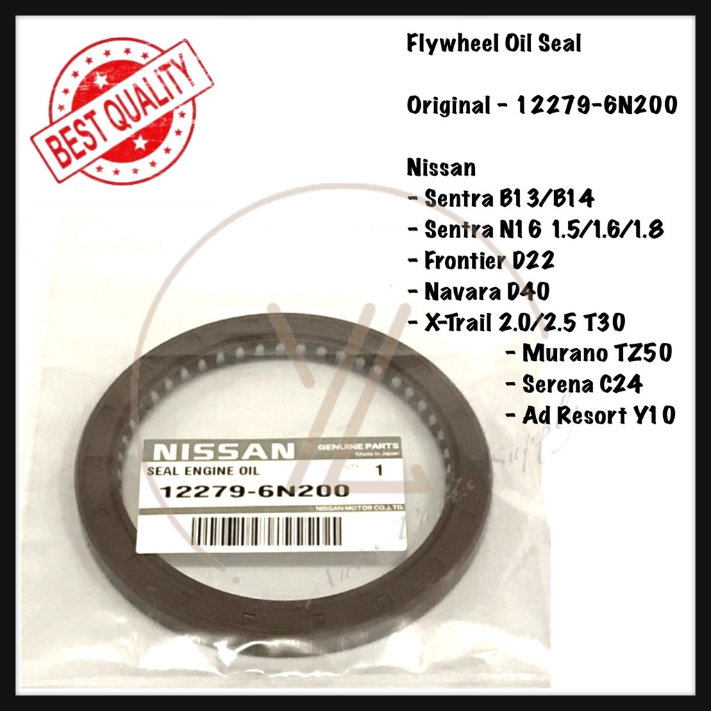 NISSAN SENTRA B13 B14 N16 FRONTIER NAVARA X-TRAIL MURANO SERENA C24 AD RESORT FLYWHEEL VITON ซีลน้ํา