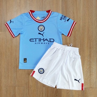 ชุดบอลเด็ก แมน ซิตี้ Man City Kit 2022/23 AAA (TTพร้อมส่ง)