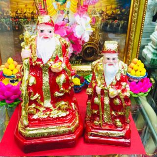 อากง บรรพบุรุษ ตี่จู้เอี๊ยะ งานปิดทองสวยงาม