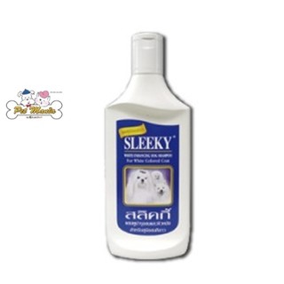 SLEEKY สลิคกี้ แชมพูบำรุงขนและผิวหนัง สำหรับสุนัขขนสีขาว 175 CC.