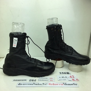 มีซิป รองเท้าคอมแบท รองเท้าจังเกิ้ล รองเท้าทหาร Combat boots with zippered sides. มือสอง นำเข้า เกาหลี