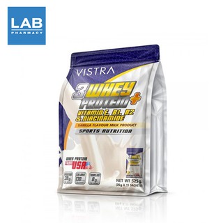 VISTRA 3 WHEY PROTEIN PLUS (VANILLA) 35Gx15PC - วิสทร้า เวย์โปรตีน พลัส รสวนิลา