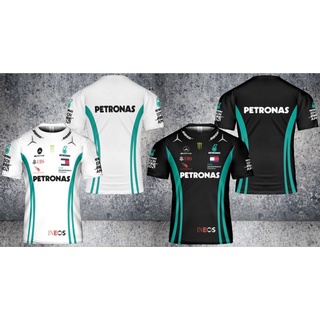 เสื้อยืดแฟชั่น พิมพ์ลาย Petronas Mercedes F1 AMG สีขาว Editon 3D ไซซ์ S-5XL 3535345