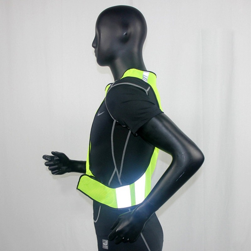 WEST BIKING การมองเห็นปรับขี่เสื้อกั๊กแจ็คเก็ตจักรยานขี่จักรยานความปลอดภัยคําเตือนเสื้อกั๊กสะท้อนแสงเสื้อกีฬากลางคืนกีฬากลางแจ้งขี่จักรยานวิ่งเดินป่า — صورة 6