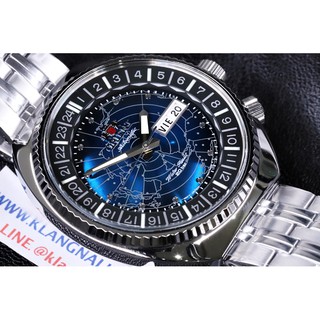 (แถมกล่องแบบพกพา) นาฬิกา ORIENT Revival  World Map Automatic รุ่น RA-AA0E03L