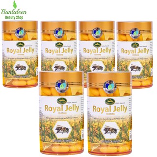 (6กระปุกx120 แคปซูล) Natures King Royal Jelly 1000mg จากออสเตรเลีย เนเจอร์ คิงนมผึ้ง รอยัล เจลลี่  แหล่งรวมของวิตามินบี