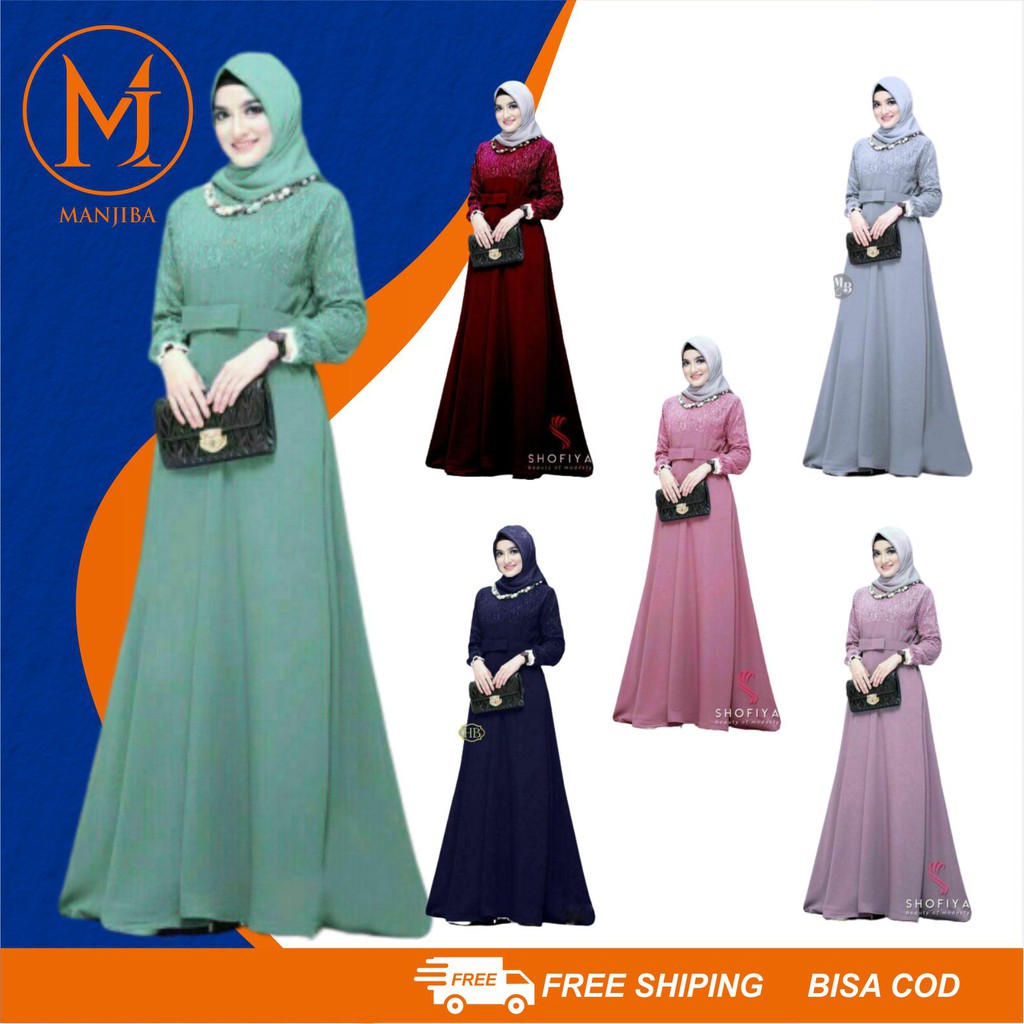 เสื้อคลุมชุดเสื้อคลุมมุสลิม kebaya syari asdf สําหรับสตรีมุสลิม ...