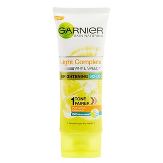 🔥อย่างดี🤩!! GARNIER LIGHT COMPLETE SCRUB 100ML 🚚พร้อมส่ง!! 💨
