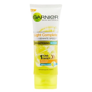 🔥อย่างดี🤩!! GARNIER LIGHT COMPLETE SCRUB 100ML 🚚พร้อมส่ง!! 💨