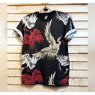 เสื้อยืดพิมพ์ลายนก 3D Bangkok Thailand นําเข้านําเข้า Marcelo Burlon