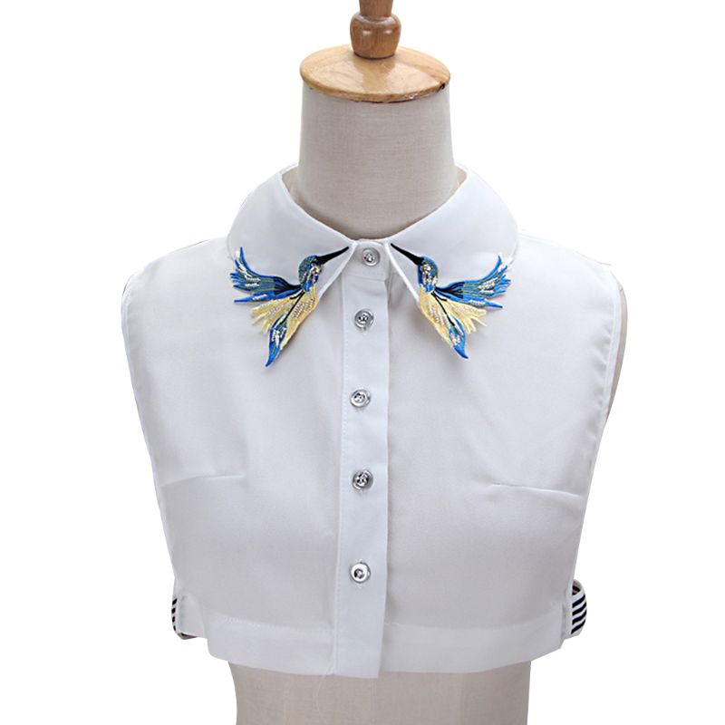 Royallove คอปกเสื้อเชิ้ตปลอม สำหรับงานเย็บปักถักร้อย DIY