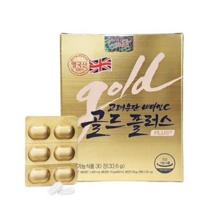 วิตามินซีอึนดัน โกลด์ Korea Eundan Vitamin C Gold Plus 30เม็ด [กล่องสีทอง]