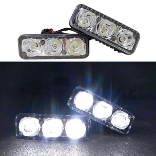 *Daylight 3Led 12V ～16V ใส่ได้กับมอเตอร์ไซค์กับรถยนต์