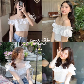 (เจ้าของแบรนด์)Covermilks💖เสื้อปาดไหล่ สุดหรู หวานสุดๆ💘