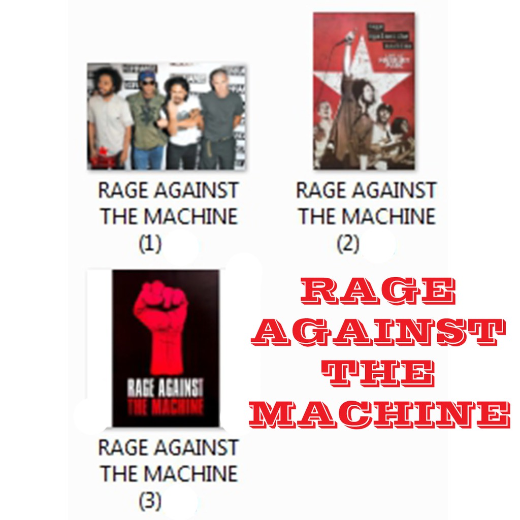 โปสเตอร์ Rage Against the Machine (4แบบ) เรจอะเกนสต์เดอะแมชชีน วง ดนตรี แร็ป เมทัล รูป ภาพ poster (88x60และ76x 52ซม.)
