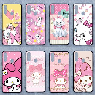 เคส Samsung A20s ลายแมวมารี-เมโลดี้ ขอบนิ่มหลัง แข็ง เคสมือเคสโทรศัพท์ Case เคส Tมหลังแข็ง ไม่ขูดตัวเครื่อง ไม่กัดขอบ งา