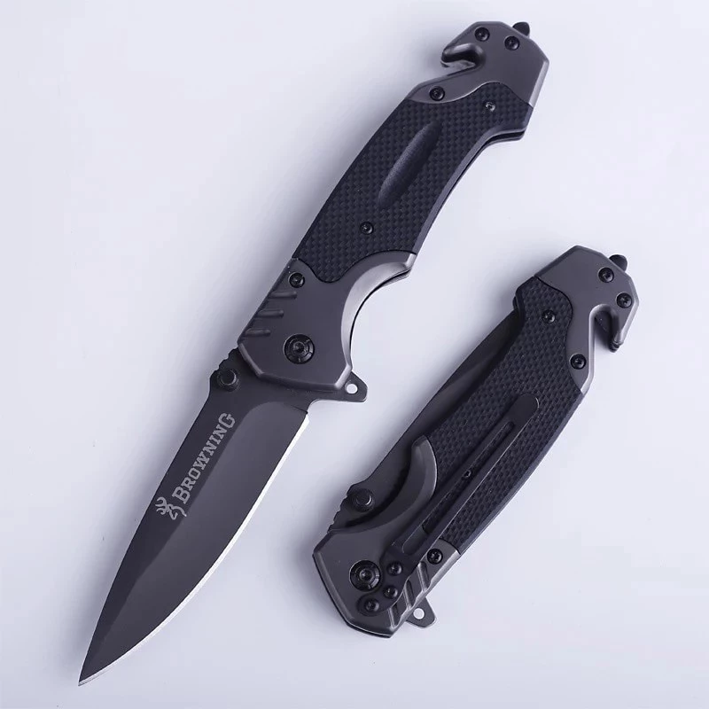 BROWNING Outdoor Folding Knife มีดปอกผลไม้ มีดทำอาหารแคมป์ปิ้ง บราวนิง อุปกรณ์เดินป่า EDC thumbnail 10