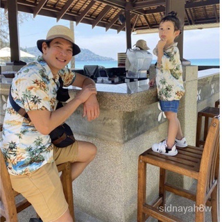 ร้านค้าเล็ก ๆ ของฉันเสื้อฮาวาย เสื้อครอบครัว เด็ก&amp;ผู้ใหญ่ Hawaiian aloha Shirts ハワイアンシャツ [บลูฮาวาย]ยินดีต้อนรับสู่การซื้