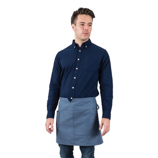 Han&amp;Co.12C Cross Back Short Apron-Denim Blue ผ้ากันเปื้อนตัวสั้นรุ่น12C สีน้ำเงิน Denim Blue