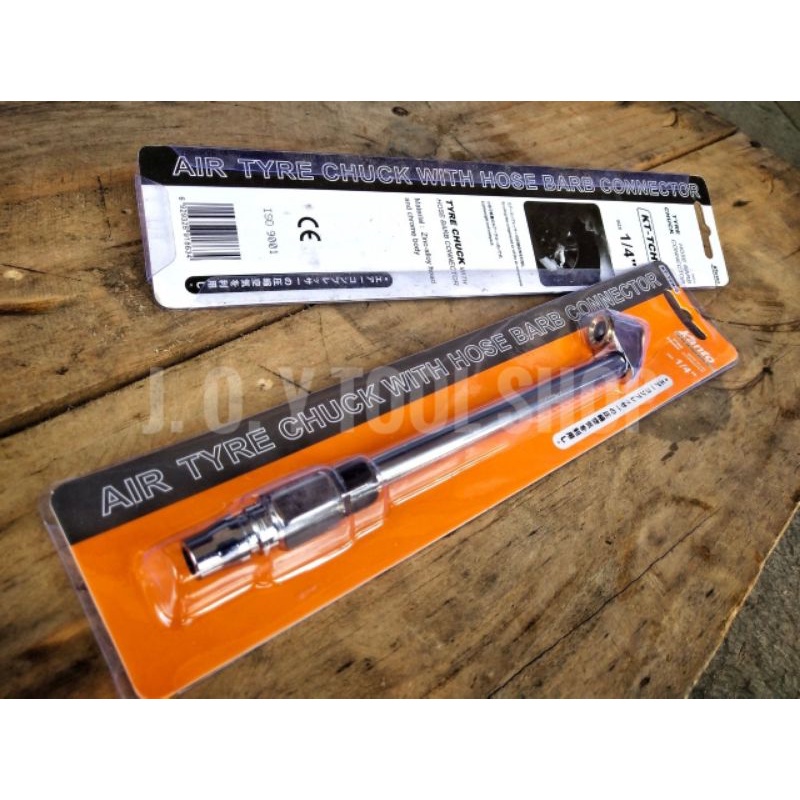 KANTO หัวเติมลมยาว ชนิดคอปเปอร์ 1/4” รุ่น KT-TCH-6