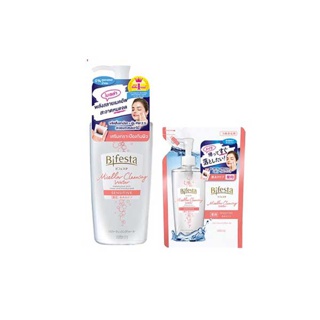 [เซ็ตสุดคุ้ม] - Bifesta Cleansing Lotion โลชั่นเช็ดเครื่องสำอางสูตรน้ำ 400 ml. พร้อมถุงเติม (Refill) 360 ml. - มี 2 สูตร