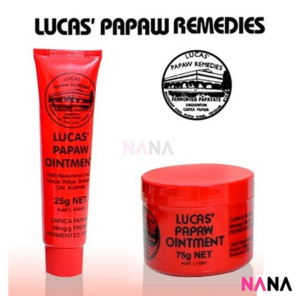 Lucas Papaw Ointment 1 Tube (25g) & 1 Bottle (75g) บาล์มสารพัดประโยชน์ ...