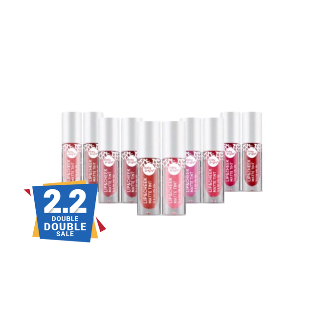 & 2.4g Cheek Lip Tint Matte karmart) ( Baby Bright