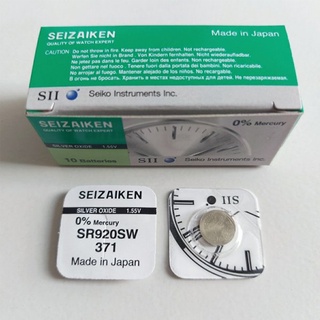 ถ่านนาฬิกา SEIZAIKEN Seiko 371/SR920SW AG6 LR920 1.55V ของแท้ จำหน่ายยกกล่อง ( 1กล่อง จะมี 10 เม็ด)